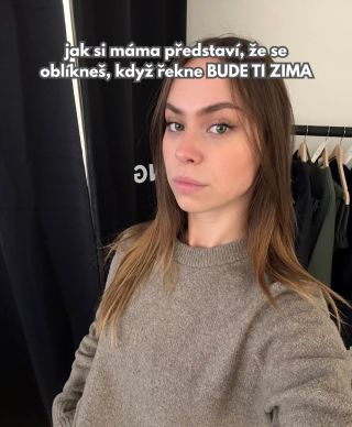 a ještě pod to teplý nátělník, kdyby náhodou #triangel #dnesnosim #zezivota